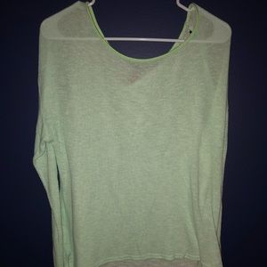 Lightweight mint green long sleeve